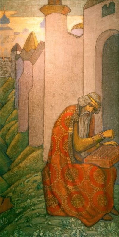 N.K. Roerich, Slavic Poet (Bayan) by Nikolai Konstantinowitsch Roerich
