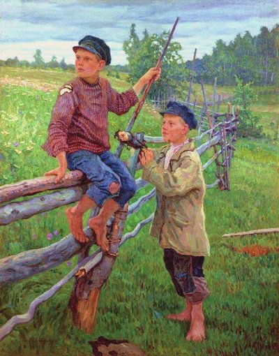 Country Boys, 1936 by Nikolai Petrovich Bogdanov Belsky