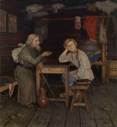 Young Monk, 1889 by Nikolai Petrovich Bogdanov Belsky