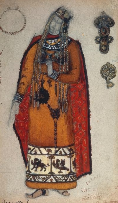 Wagner, Isolde / Figurine by Roerich by Nikolai Konstantinowitsch Roerich