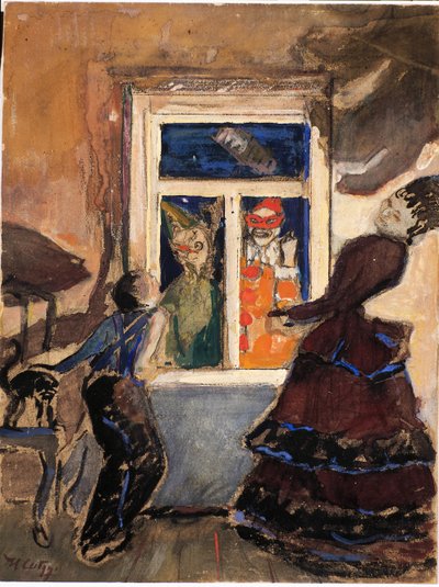 Mummers by Nikolaj Nikolaevic Sapunov