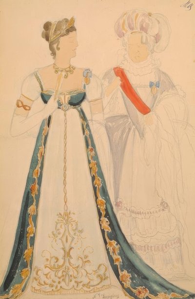 Costume Designs by Nikolaj Pawlowitsch Uljanow