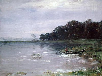 Landscape with Boat, Evening by Nikolay Nikanorovich Dubovskoy
