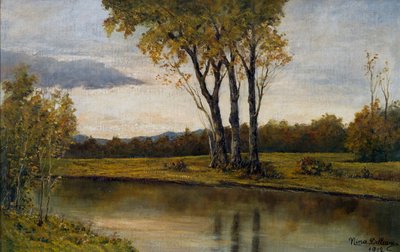 On the river banks by Nina Delleani