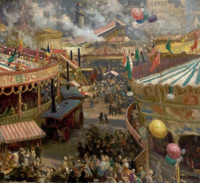 Nottingham Goose Fair by Noel Denholm Davis