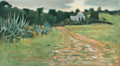 Saints House and Field, Tangier by Norman Garstin