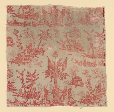 La Danse des Noirs (Furnishing Fabric) by Oberkampf Manufactory
