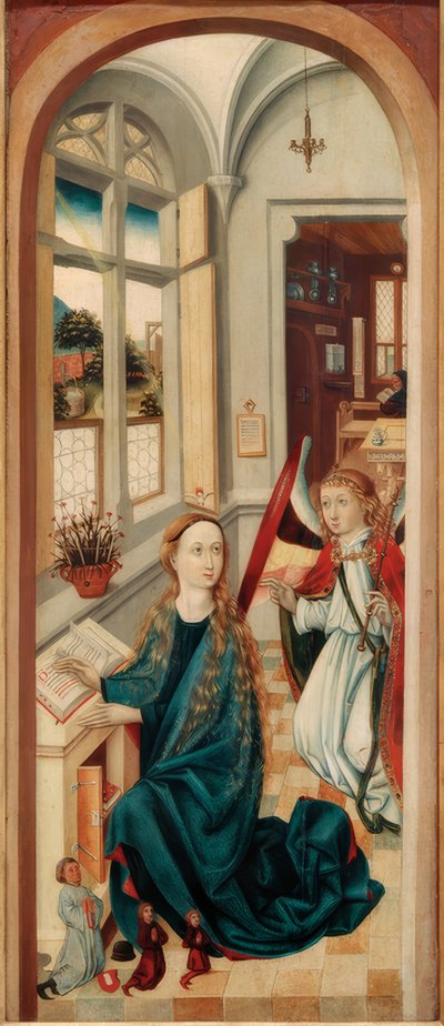 The Annunciation to Mary by Oberrheinsicher Meister