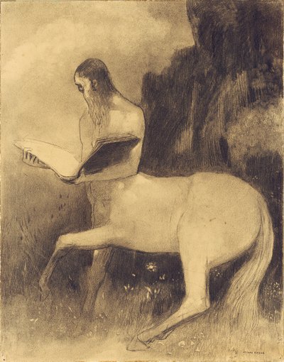 Centaur Reading by Odilon Redon