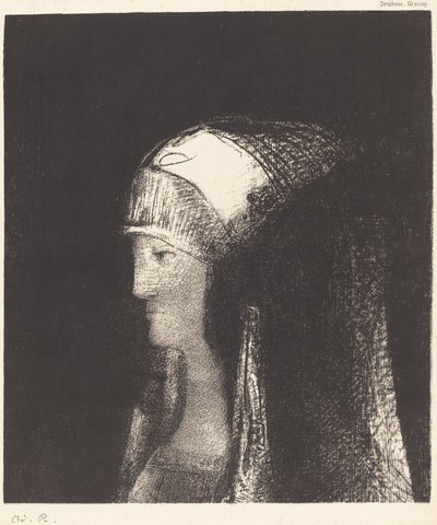 Druidess by Odilon Redon