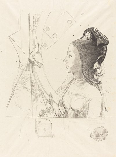 Profile of a Woman by Odilon Redon