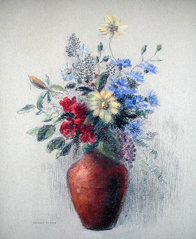 Flowers by Odilon Redon