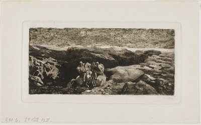 Horsemen in Combat by Odilon Redon