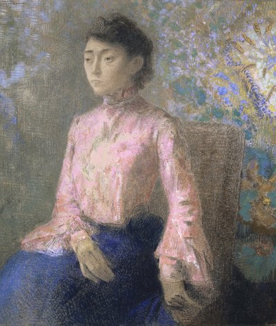 Portrait of Miss Jeanne Chaîne, 1903 by Odilon Redon