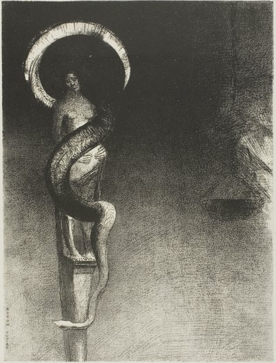 Serpent-Halo by Odilon Redon