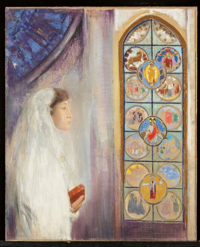 Simone Fayet in Communion Dress by Odilon Redon