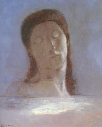 The Closed Eyes by Odilon Redon