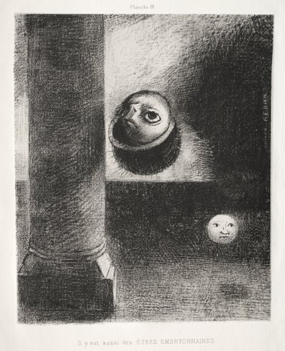 There Were Also Embryonic Beings by Odilon Redon