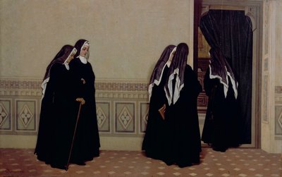 At the Choir by Odoardo Borrani