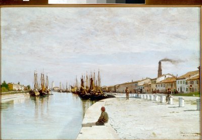 Marina of Rimini by Odoardo Borrani
