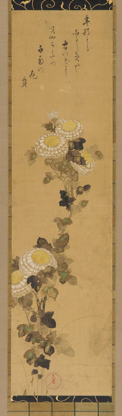 Chrysanthemums by Ogata Kenzan