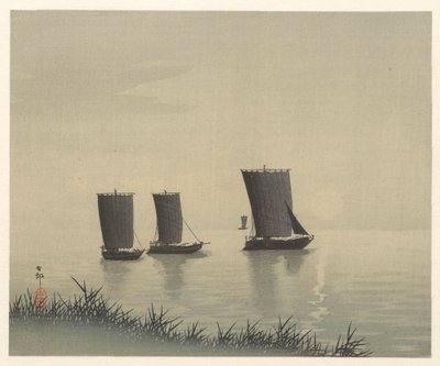 Fishing Boats by Ohara Koson