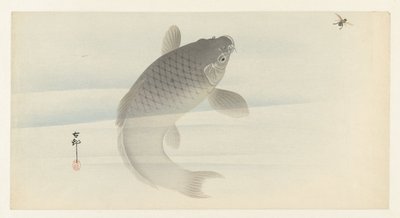 Carp and Fly by Ohara Koson