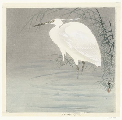Little Egret by Ohara Koson