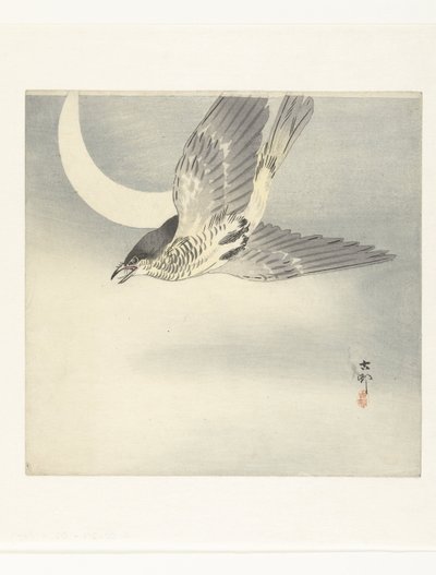 Cuckoo by the Waxing Moon by Ohara Koson