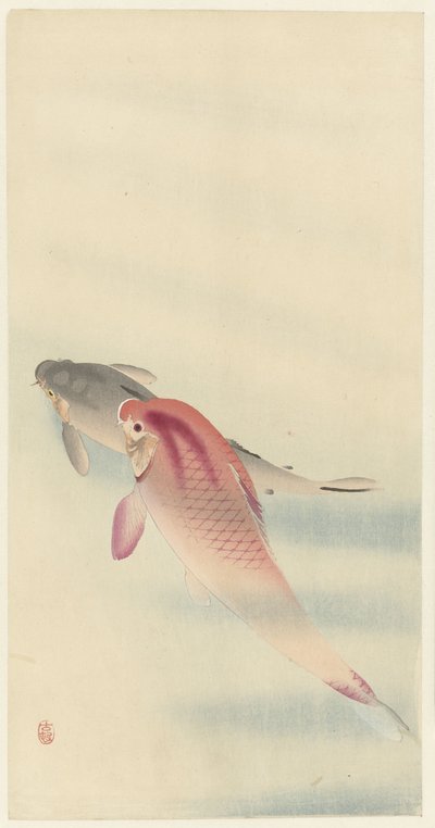 Two Carps by Ohara Koson