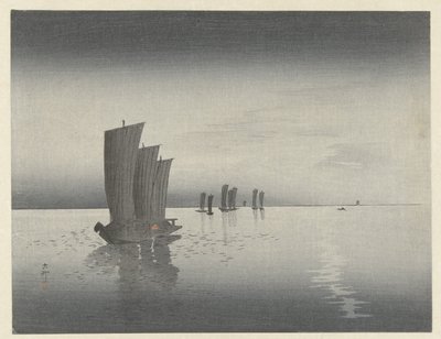 Fishing Boats by Ohara Koson