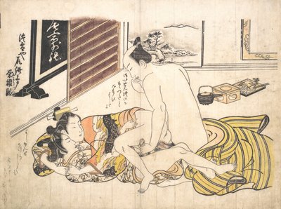 Bedroom Scene, ca. 1739 by Okumura Masanobu