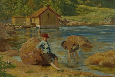 Landscape from the Forest Fjord by Olaf Isaachsen