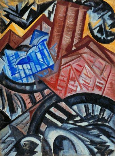 Factory and the Bridge by Olga Rozanova