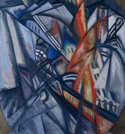 Fire in the City by Olga Rozanova