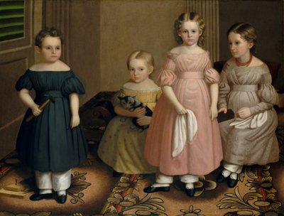 The Alling Children, c.1839 by Oliver Tarbell Eddy