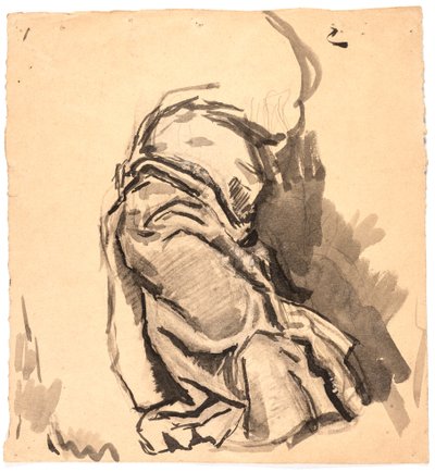 Drapery Study by Oluf Hartmann