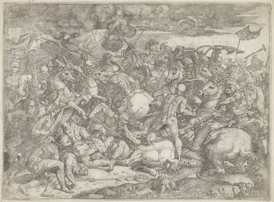 Battle of the Milvian Bridge by Orazio Farinati (attributed to)