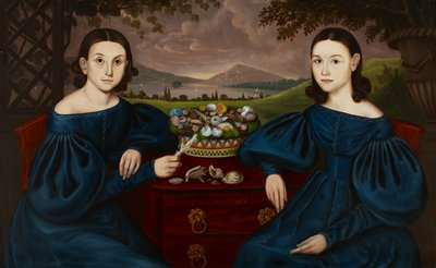 Ann and Eliza Dusenberry, 1838 by Orlando I. Bears