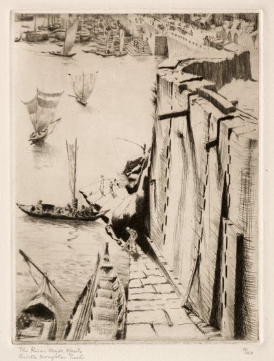 River Wall, Oporto by Orville Houghton Peets