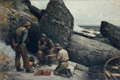 Fishermen by Oscar Arnold Wergeland