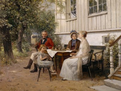 In the Garden by Oscar Arnold Wergeland