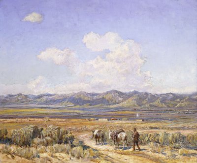Five Miles to Taos by Oscar Edward Berninghaus