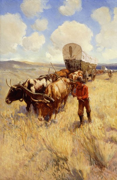 Wagon Train by Oscar Edward Berninghaus