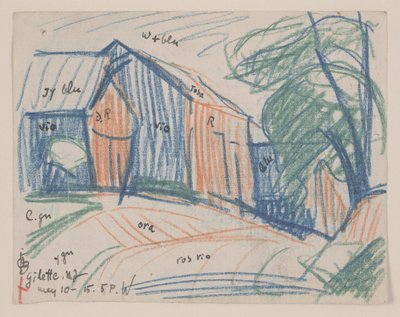 Gilette, New Jersey by Oscar Florianus Bluemner