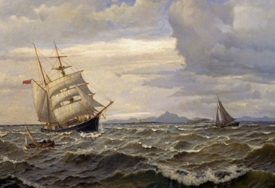 Ships at Sea by Oscar Kleineh