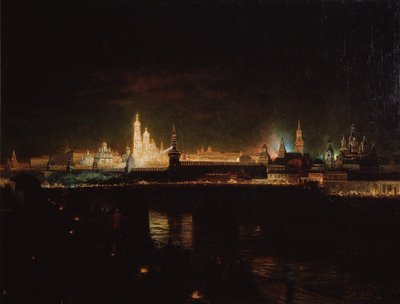 Illumination of the Moscow Kremlin by Oskar Adolfovich Hofman