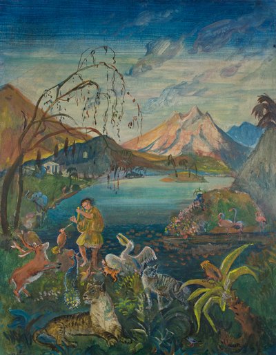 Orpheus Among the Animals by Oskar Laske