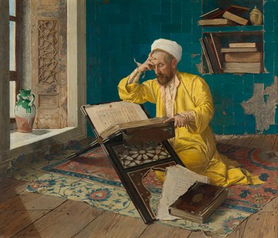 Meditating on the Quran by Osman Hamdi Bey