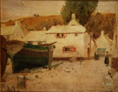The Fishing Village by Oswald Garside
